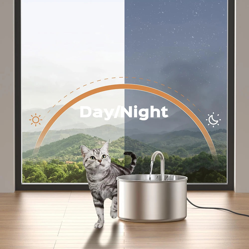 2L Automatic Pet Feeder Cat Smart Pet Feeder Wi-Fi Camera Controlled Dog Cat Food Dispenser Remote App