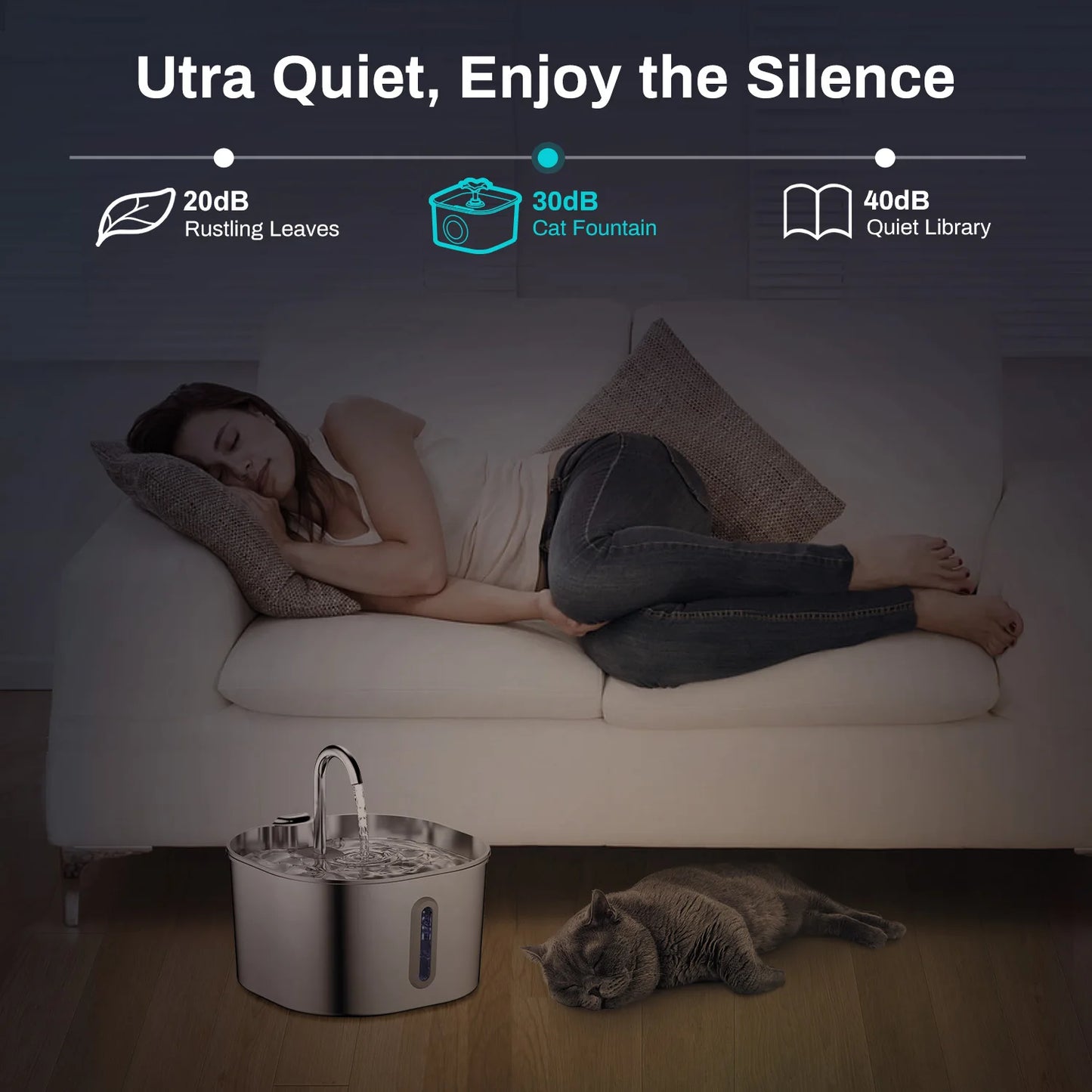 2L Automatic Pet Feeder Cat Smart Pet Feeder Wi-Fi Camera Controlled Dog Cat Food Dispenser Remote App