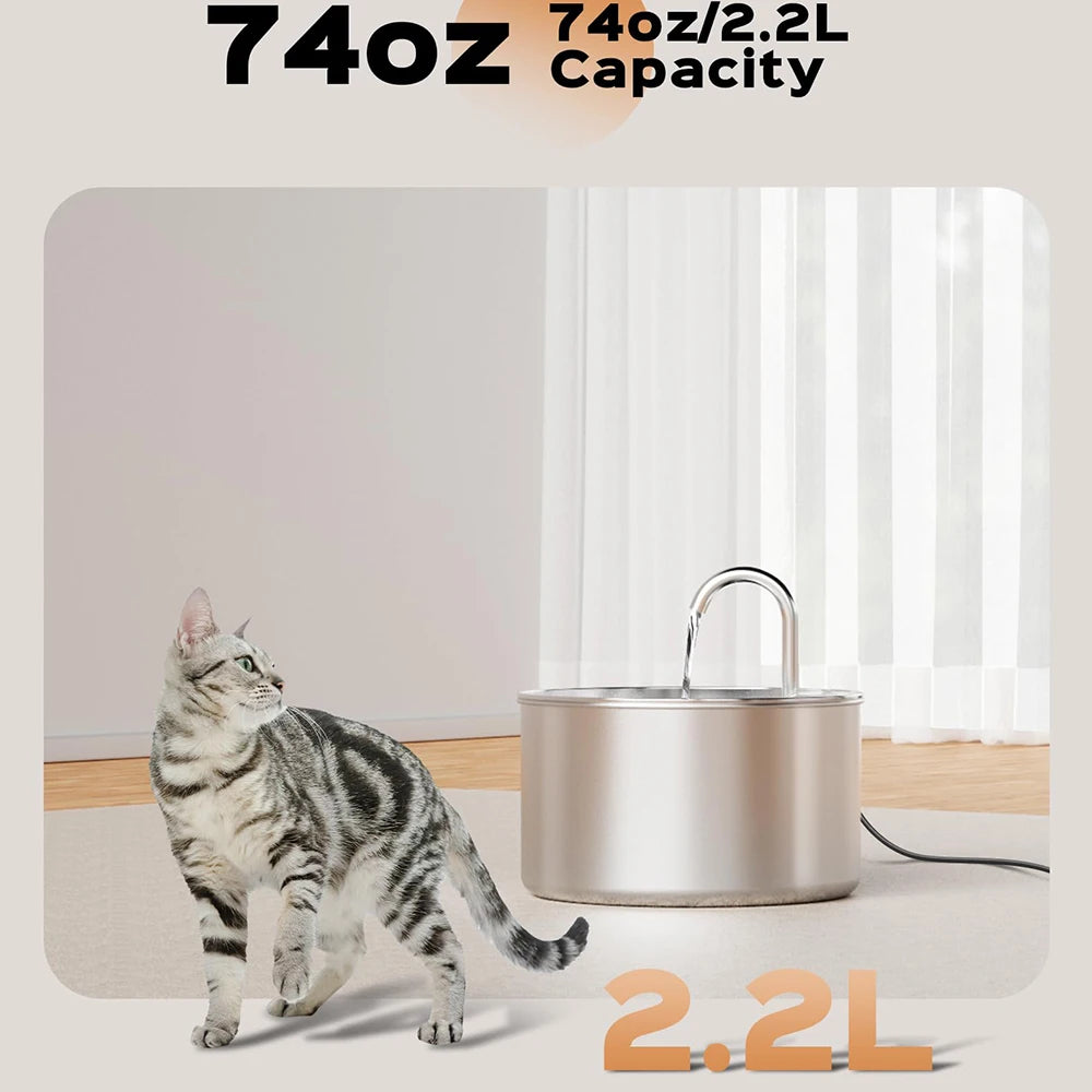 2L Automatic Pet Feeder Cat Smart Pet Feeder Wi-Fi Camera Controlled Dog Cat Food Dispenser Remote App