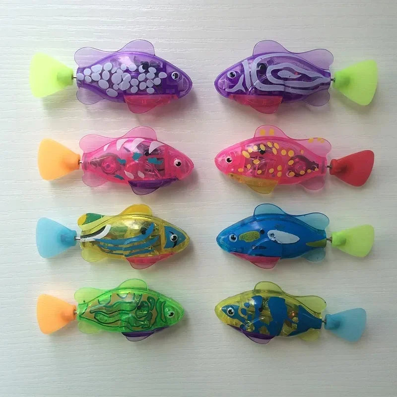 Cat Toy LED Inductive Interactive Swimming Robot Fish Toys