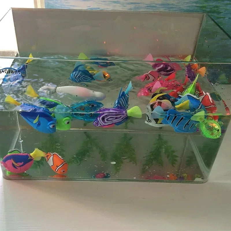 Cat Toy LED Inductive Interactive Swimming Robot Fish Toys